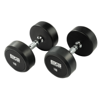 Гантель обрезиненная 15 кг BRONZE GYM BG-PA-DB-R150